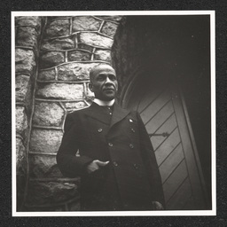 Reverend A. Chester Clark, Bethel A.M.E. Church 602 Walnut St., outside front door to, January 2, 1939