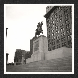 Caesar Rodney Statue, as seen from stairs to square, 1939