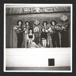 Lehigh Valley Boys Country Band, members on stage, 1940