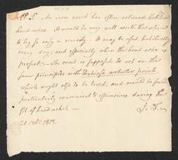 Post Script from James Tilton, October 20, 1812