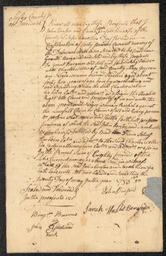 Rachel, enslaved woman, 42, sold to Charles Waller by John and Sarah Watts Benson, May 20, 1783, front.