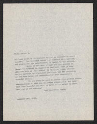 Letters Regarding Tuberculosis in Laurel, Delaware, December 1919, part 2