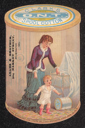 Trade Card, Adams and Bro. Dry Goods, O.N.T. Spool Cotton