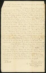 Petition of George Laws, an enslaved person, to Hon. Peter Robinson. He was unlawfully bound to Isaac Lofland and asks to be released.