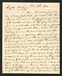 Letter, Robert L. Harris to William Sirman, October 3, 1831