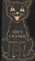 Pamphlet advertising Joe's Casino and Black Cat Tea Room.
