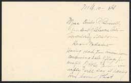 Letter, Mary Hayes Stevens to Emily Bissell, May 24, 1910 