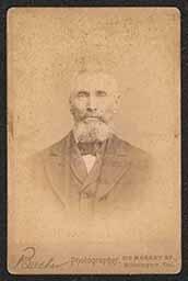 Cabinet card, Portrait of man wearing a cravat