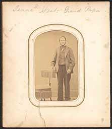 Page from Carte de visite Album with two cards