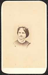 Carte de visite, Woman with Hairbow