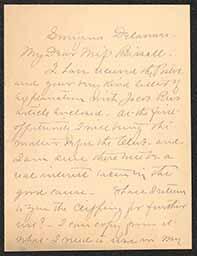 Letter, M. Armstrong to Emily Bissell, February 10, 1918