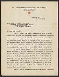 Letter, Albert Robin to Emily Bissell, June 22, 1922