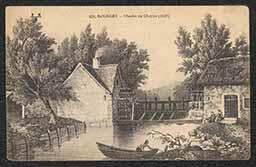 Postcard, Moulin de Chappe at Bourges, 1918