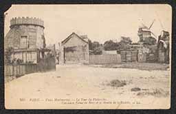 Postcard, "Vieux Montmartre" in Paris, c. 1918-1919