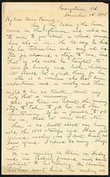 Letter, Rachel J. Henderson to Emily Bissell, December 15, 1908