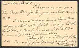 Postcard, Ann Hunstead to Emily Bissell, December 3, 1908