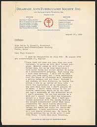 Letter, Doyle Hinton to Emily Bissell, August 27, 1934