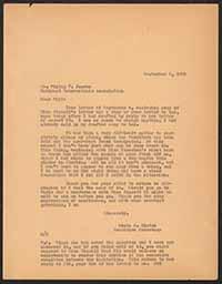 Letters, Doyle Hinton to Philip Jacobs (with copies from earlier letter), September 5, 1934