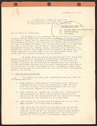Special Committee Report on reorganizing the Society (Office File Copy), November 19, 1934