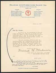 Correspondence between Mildred Tomlinson and Urey Conway, March 1934