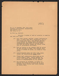 Letter, Doyle E. Hinton to C.L. Newcomb, about the 1931 Christmas Seal Sale, April 7, 1932