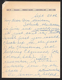 Correspondence between Florence H. Brown, Doyle E. Hinton, and Julia Tallman, September 26, 1934-October 4, 1934