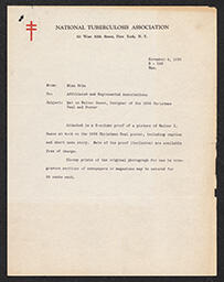 Letter, Miss Cole to Affiliated and Represented Associations, with attached leaflet, November 4, 1936