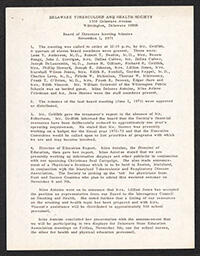 Board of Directors Meeting Minutes, November 1, 1971