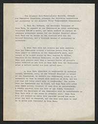 "Suggestions and Statements to the Delaware State Tuberculosis Commission," undated