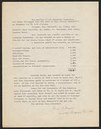 Red Cross Christmas Seal Campaign Committee Meeting Minutes, November 7, 1919