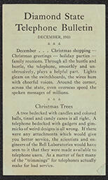 Diamond State Telephone Bulletin, December 1933