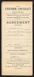 Agreement Between Haddock and Co. and Delaware Anti-Tuberculosis Society, September 30, 1911