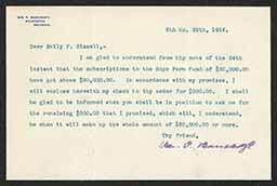 Letter to Emily P. Bissell from William P. Bancroft, June 26, 1916