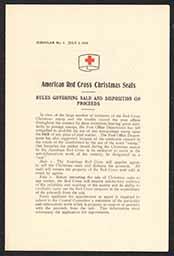 American Red Cross Christmas Seals Rules Governing Sale and Disposition of Proceeds, July 1, 1910