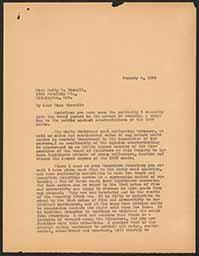 Letter, Doyle Hinton to Emily Bissell, January 6, 1933