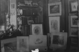 F.O.C. Darley's studio in his home, ca.1880