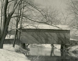 Ashland covered bridge, January, 1957