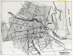 Wilmington street map, ca. 1890