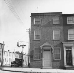 Exterior view of Charles Gray Funeral Home, 722 Walnut St., Wilmington, Delaware, February 4, 1939.