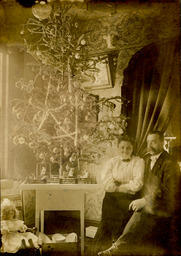 Mr. and Mrs. James M. (Sarah A.) Banthem, ca. 1900s