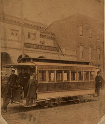 Electric trolley, 1888
