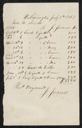 Invoice from J. Jeanes for photographs.