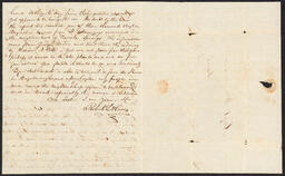 Letter, Robert L. Harris to William Sirman, October 3, 1831, part 2