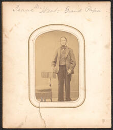 Page from Carte de visite Album with two cards, front