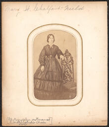Page from Carte de visite Album Portrait of a Woman