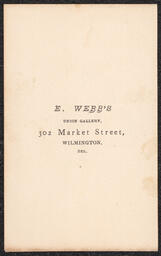 Carte de visite, Portrait of a Man with Striped Tie, back