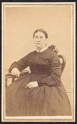 Carte de visite,, Woman in Black Dress, front