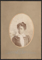 Cabinet card, Portrait of  Woman with Glasses