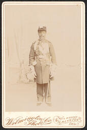 Cabinet card, Portrait of a Man in Military Uniform, 1895 - 1905, front