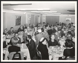 An undated photograph of people seated at a luncheon or dinner, most likely hosted by the Delaware Anti-Tuberculosis Society